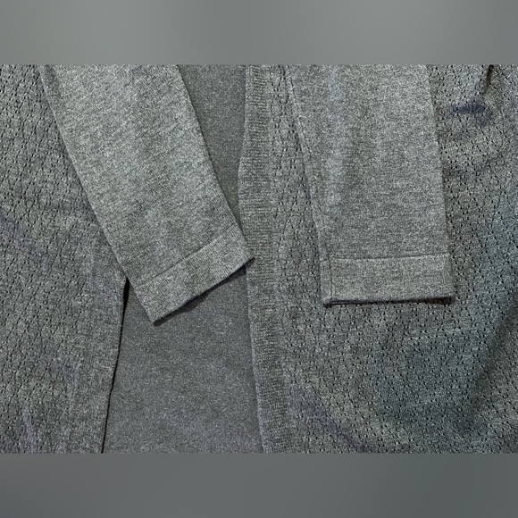 Bydesign Light Weight Cardigan Gray Open Front Size M No Pockets No Buttons - Picture 7 of 12